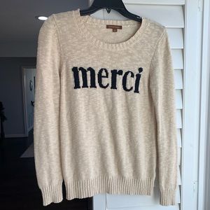 HIVE & HONEY | cream ‘merci’ sweater